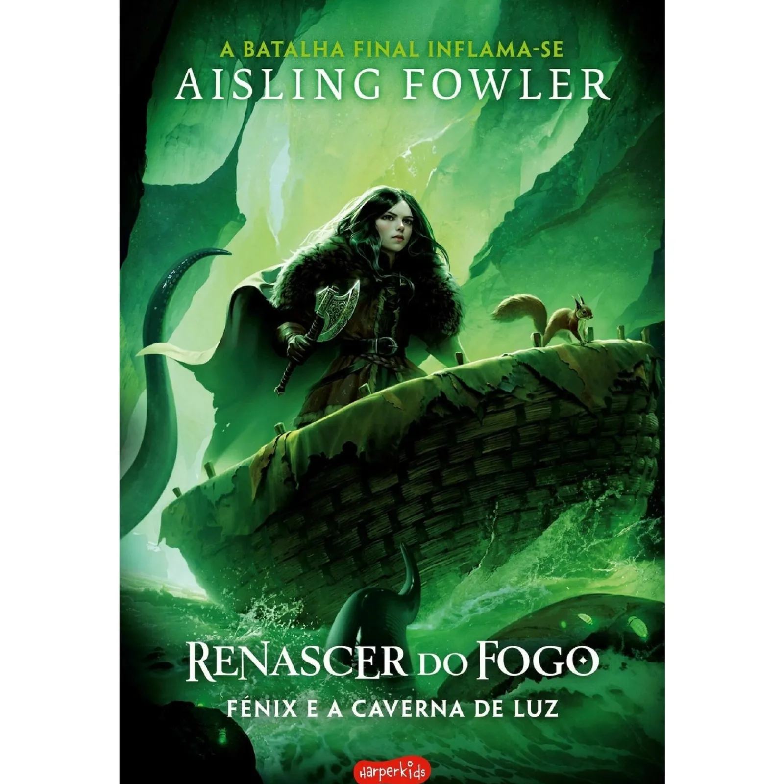Harper Collins Renascer do Fogo - Fénix e a Caverna de Luz (Volume 3) de Aisling Fowler^ Literatura Juvenil