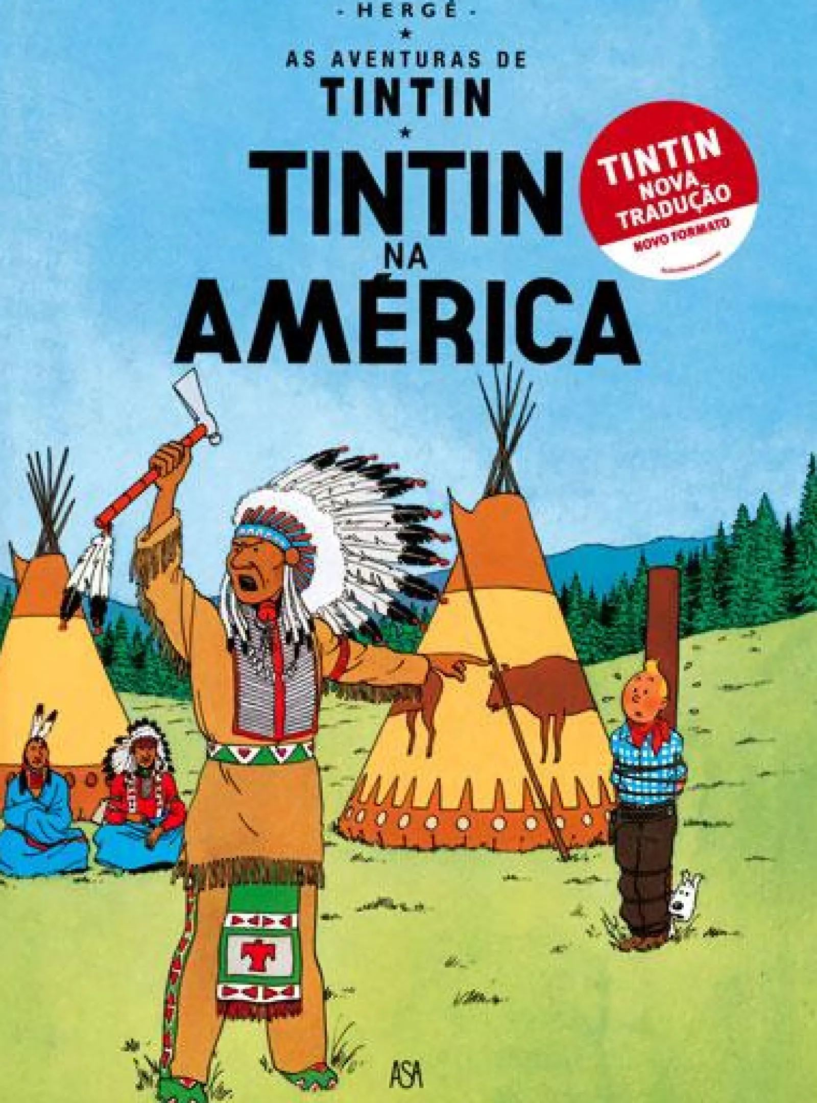 Asa Tintin na América de Hergé^ Banda Desenhada E Novelas Gráficas