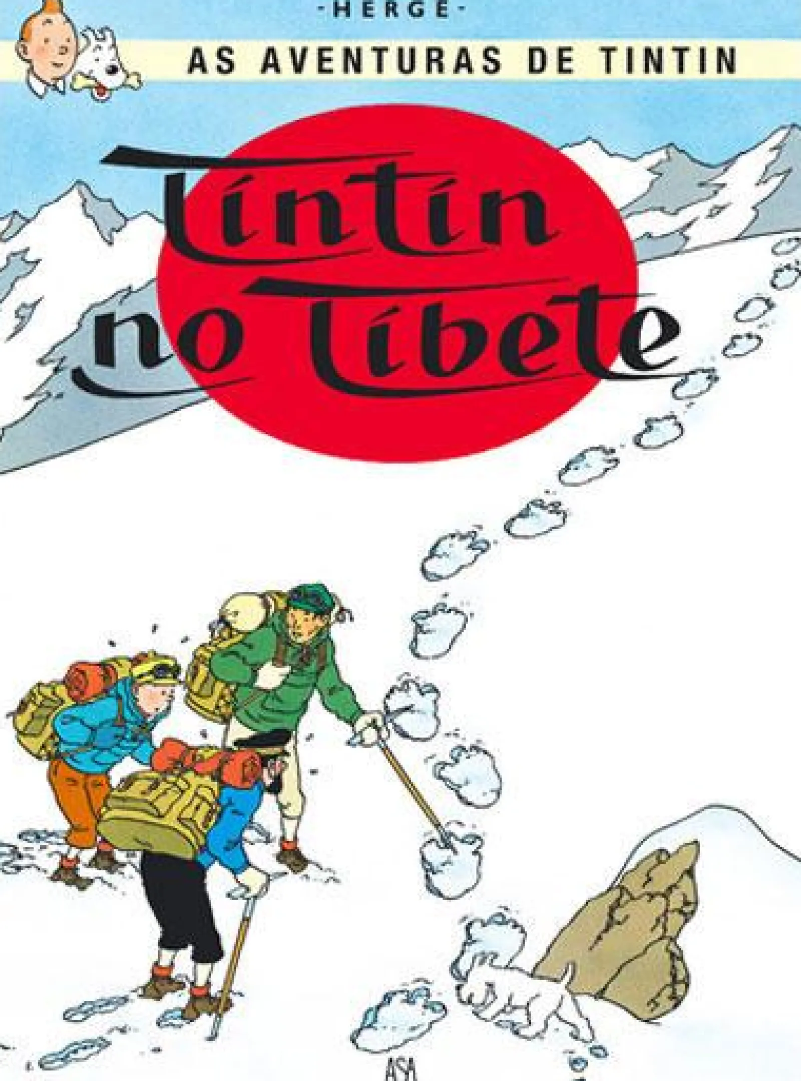 Asa Tintin no Tibete de Hergé^ Banda Desenhada E Novelas Gráficas