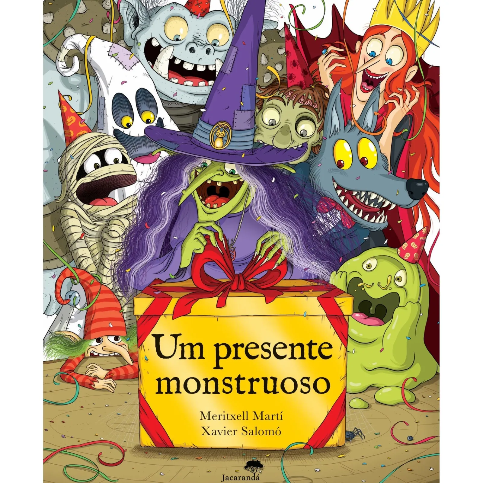 Marcador Um Presente Monstruoso de Meritxell Marti e Xavier Salomo^ Literatura Infantil