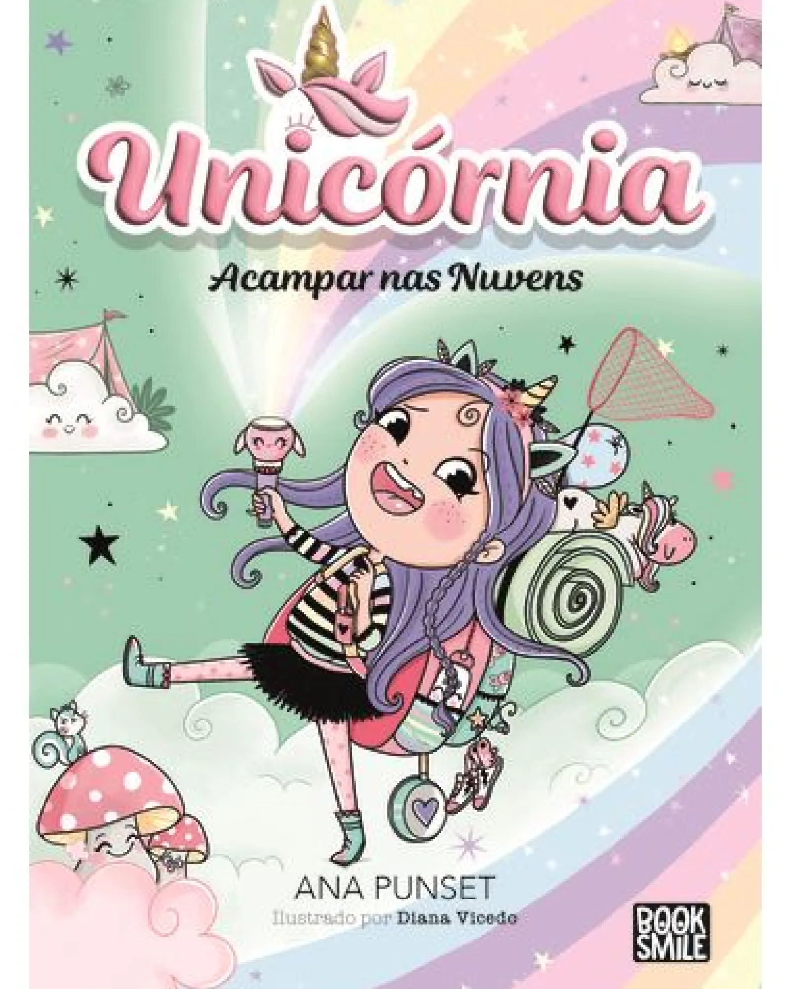 Booksmile Unicórnia 5: Acampar nas Nuvens^ Coleções Infantis