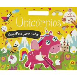 Porto Editora Unicórnios - Megabloco para Pintar com Autocolantes^ Atividades
