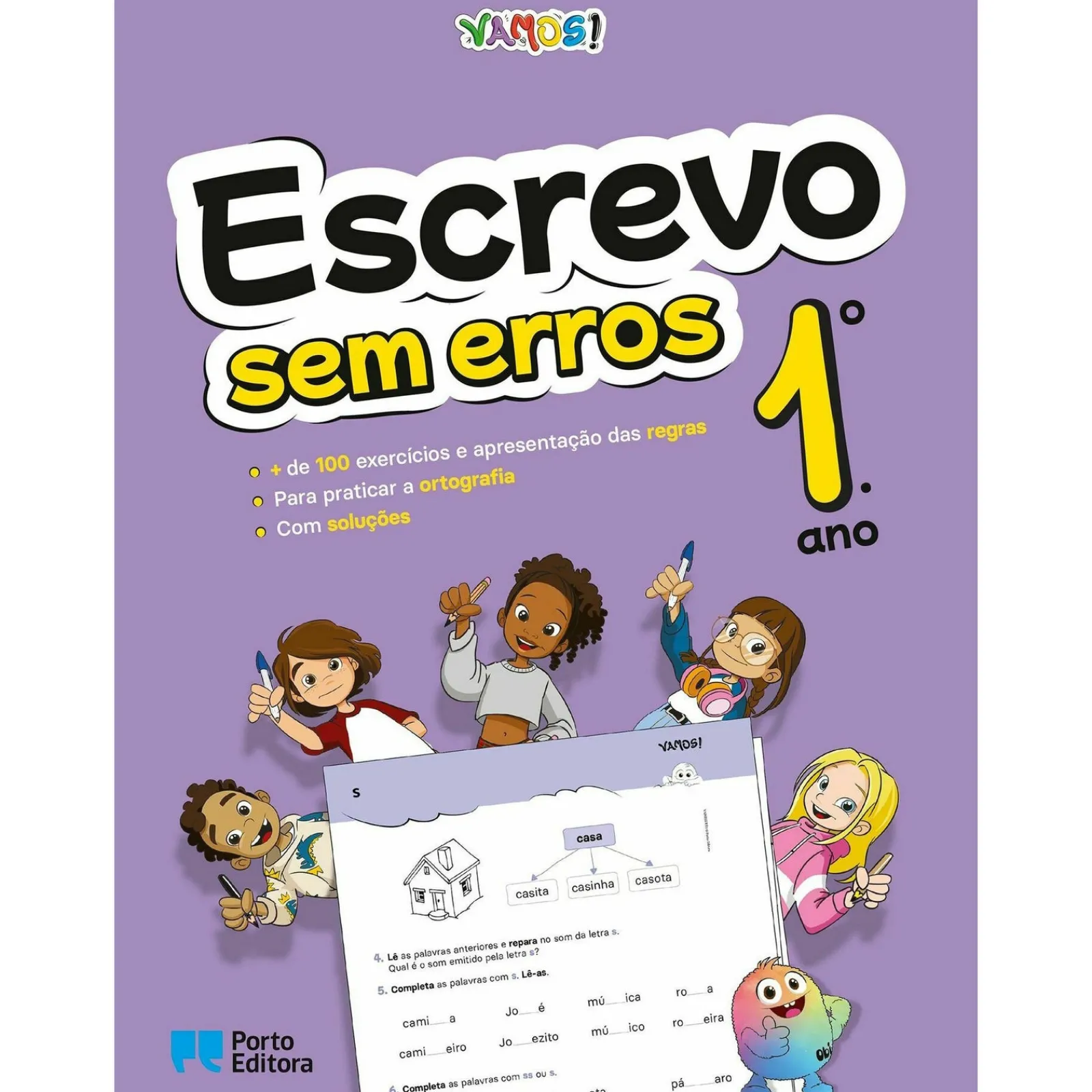 Note! Online VAMOS! - Escrevo sem Erros - 1.º Ano - Exercícios para Praticar a Caligrafia e a Ortografia^ 1º Ciclo