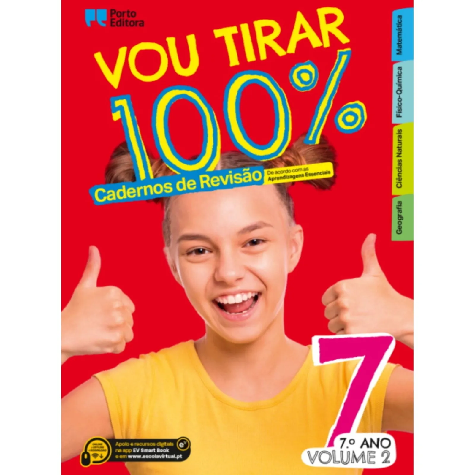 Note! Online Vou Tirar 100% - 7.º Ano - Volume 2 - Cadernos de Revisão^ 3º Ciclo
